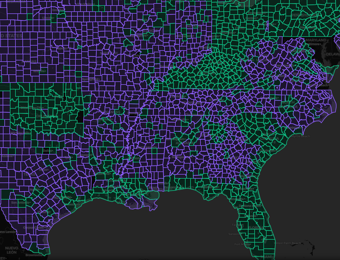 Interactive Map Dark Mode